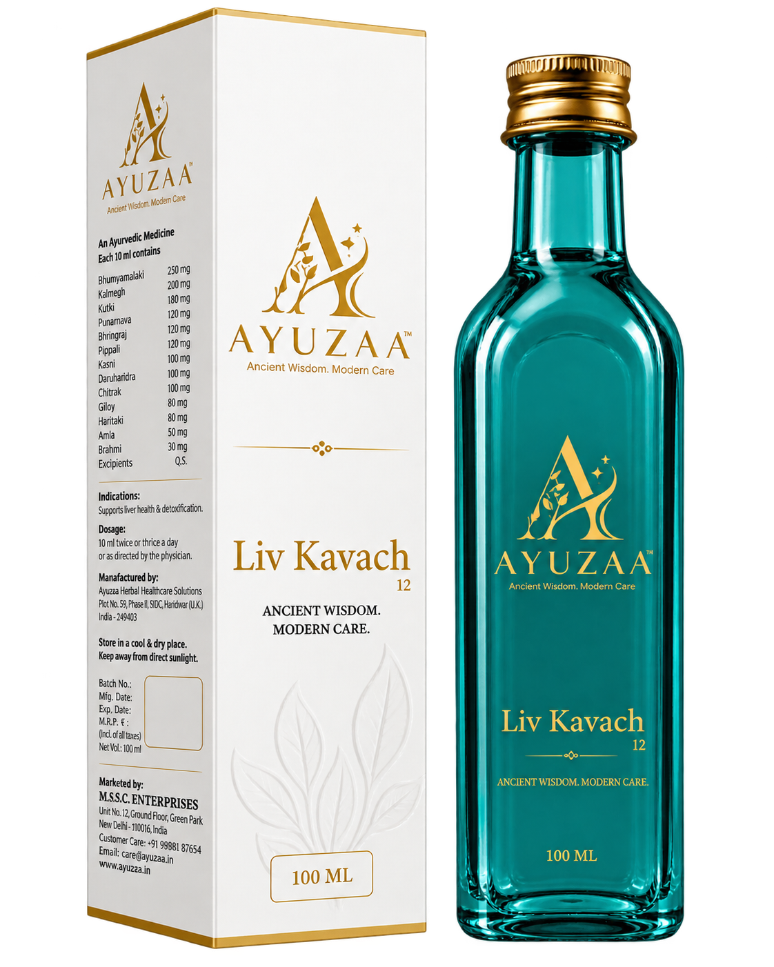 Ayuzaa Liv Kavach 500ml Formulation